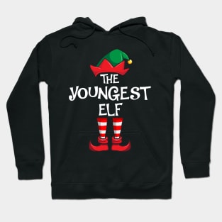 Youngest Elf Matching Family Christmas Hoodie